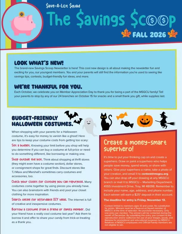 Save A Lot Squad Youth Newsletter